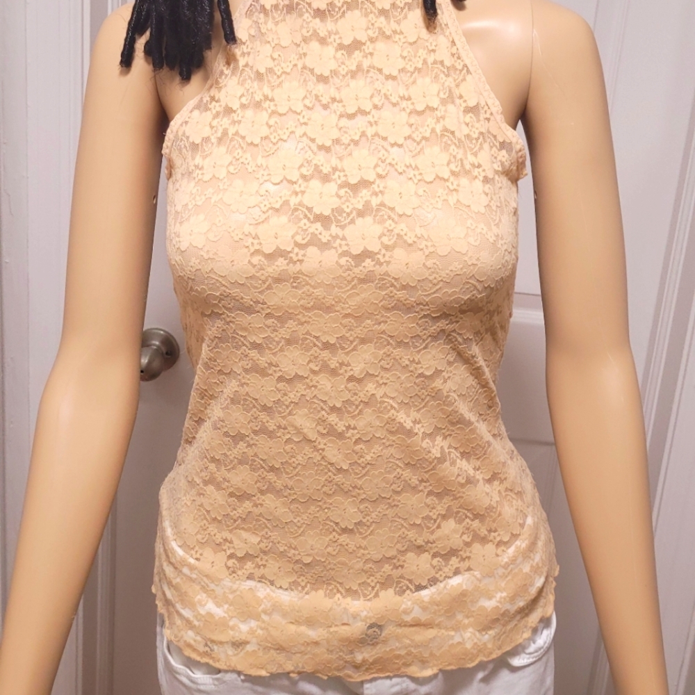 CANDIES LADIES LACE TANK TOP EUC